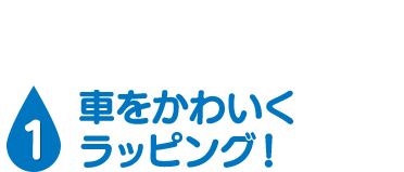 [1] 車をかわいくラッピング