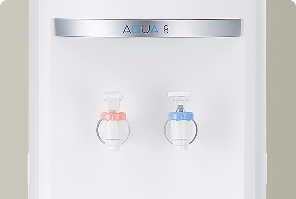 冷水と温水がすぐに使える、安全に使える