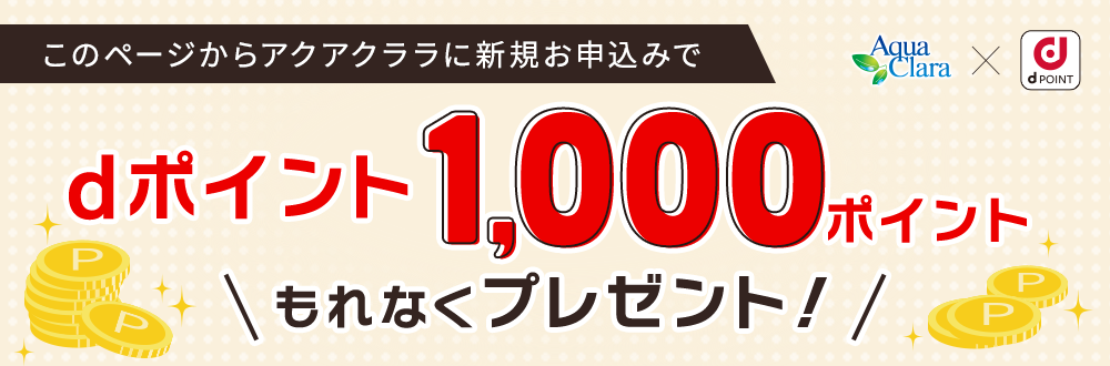 dポイント1,000ポイントプレゼント