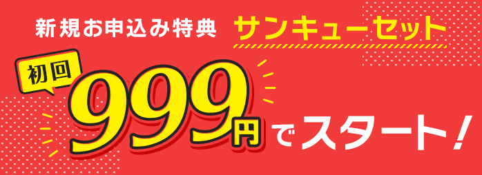 初回999円！