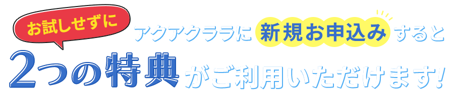 もうアクアクララに決めた！という方へ