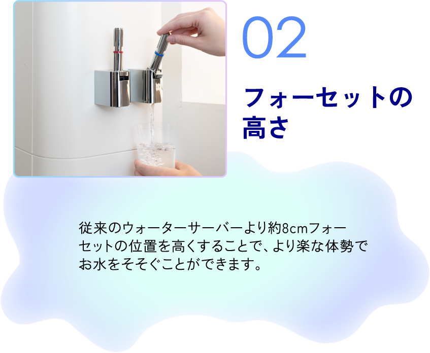 フォーセットの高さ