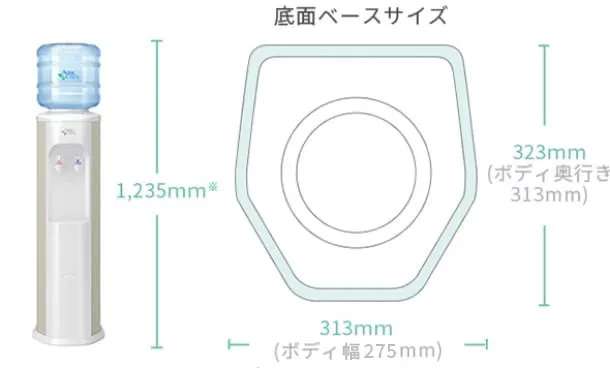 アクアクララ ウォーターサーバー ホワイト