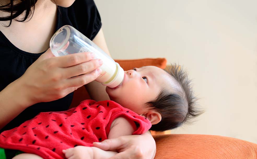 赤ちゃんの泣く時間が激減。待たせないミルク環境。