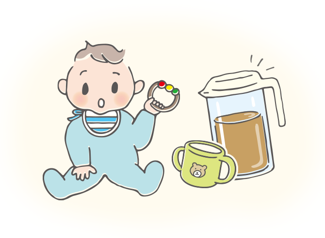 医師監修 赤ちゃんが麦茶を飲める時期はいつから ウォーターサーバー 宅配水の子育てアクア