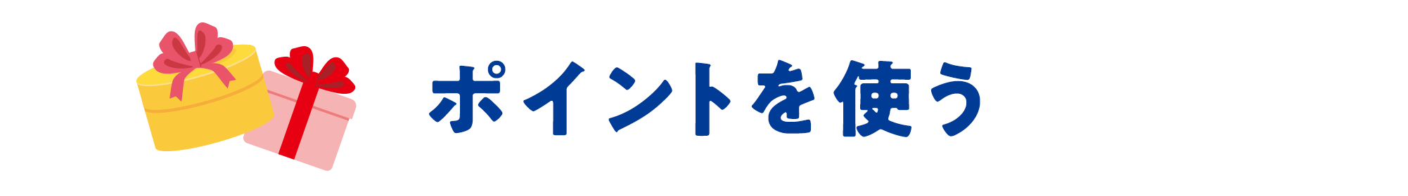 ポイントを使う