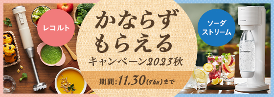 かならずもらえるキャンペーン2023秋